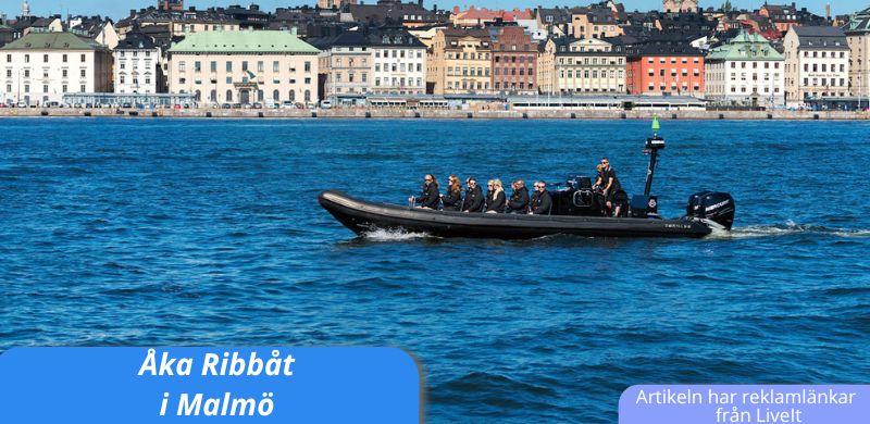 Ribbåt i Malmö skärgård